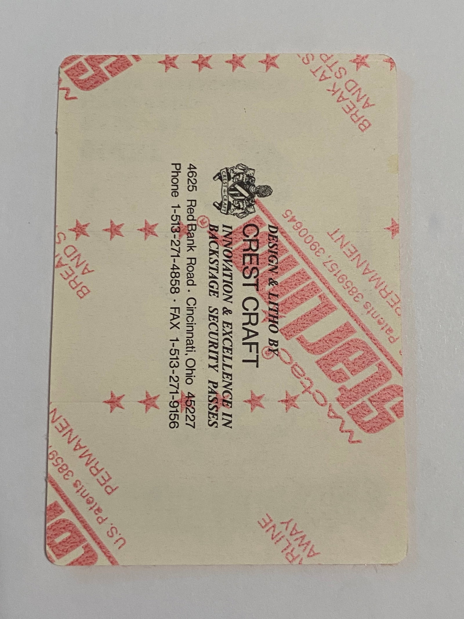 Grateful Dead 1994 Concert Backstage Pass - 2