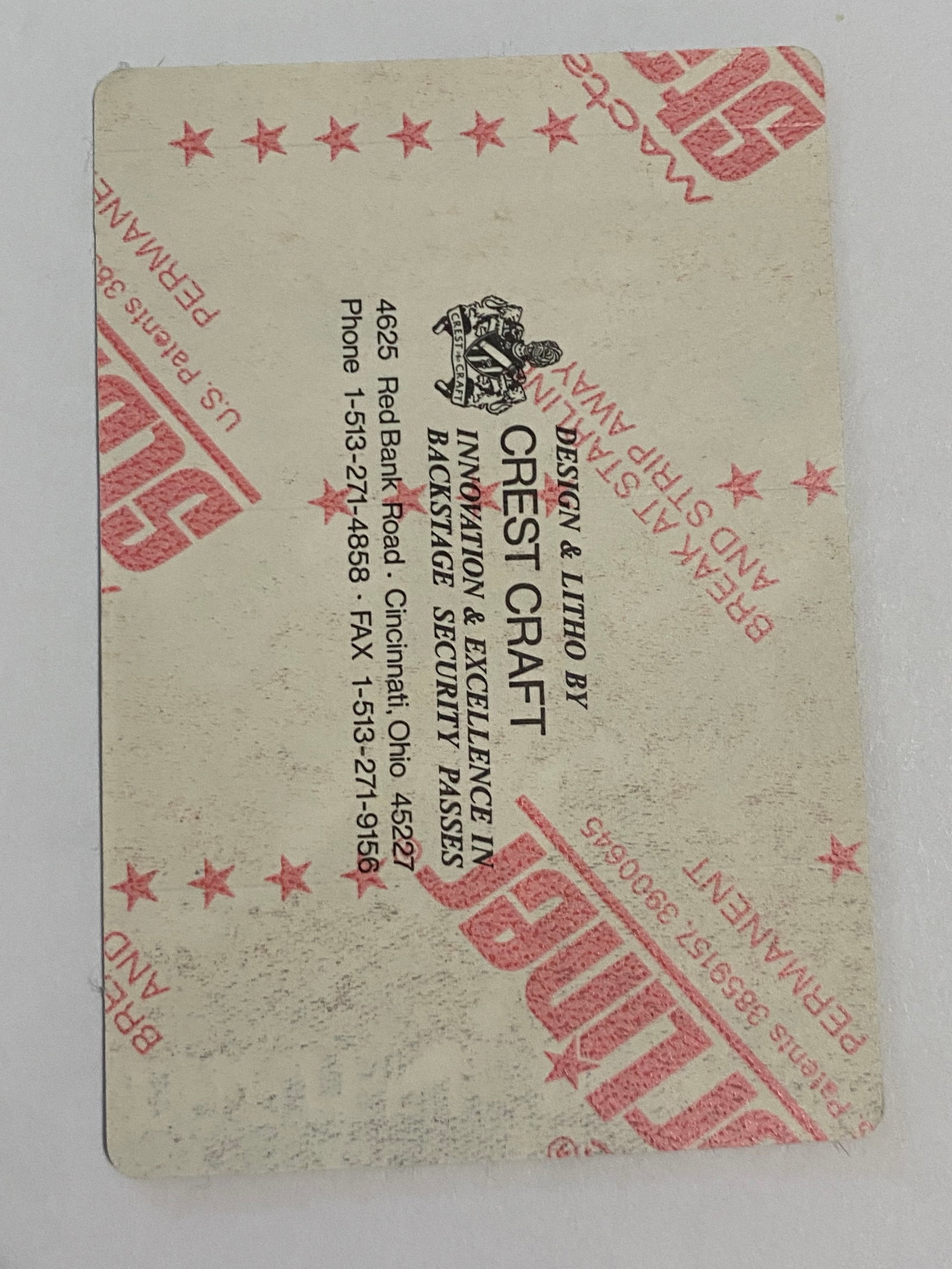 Grateful Dead 1994 Concert Backstage Pass - 2