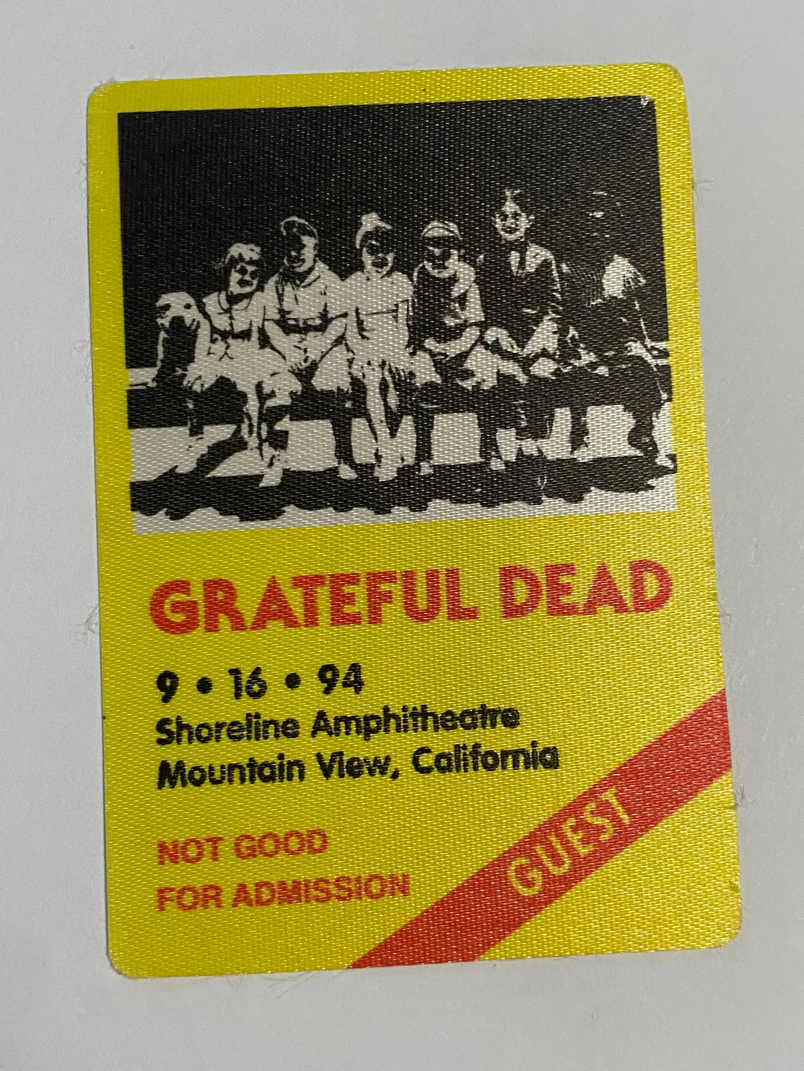 Grateful Dead 1994 Concert Backstage Pass: See pics