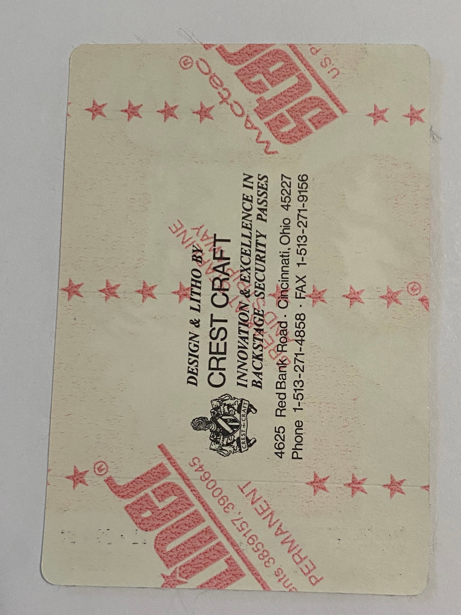 Grateful Dead 1994 Concert Backstage Pass - 2
