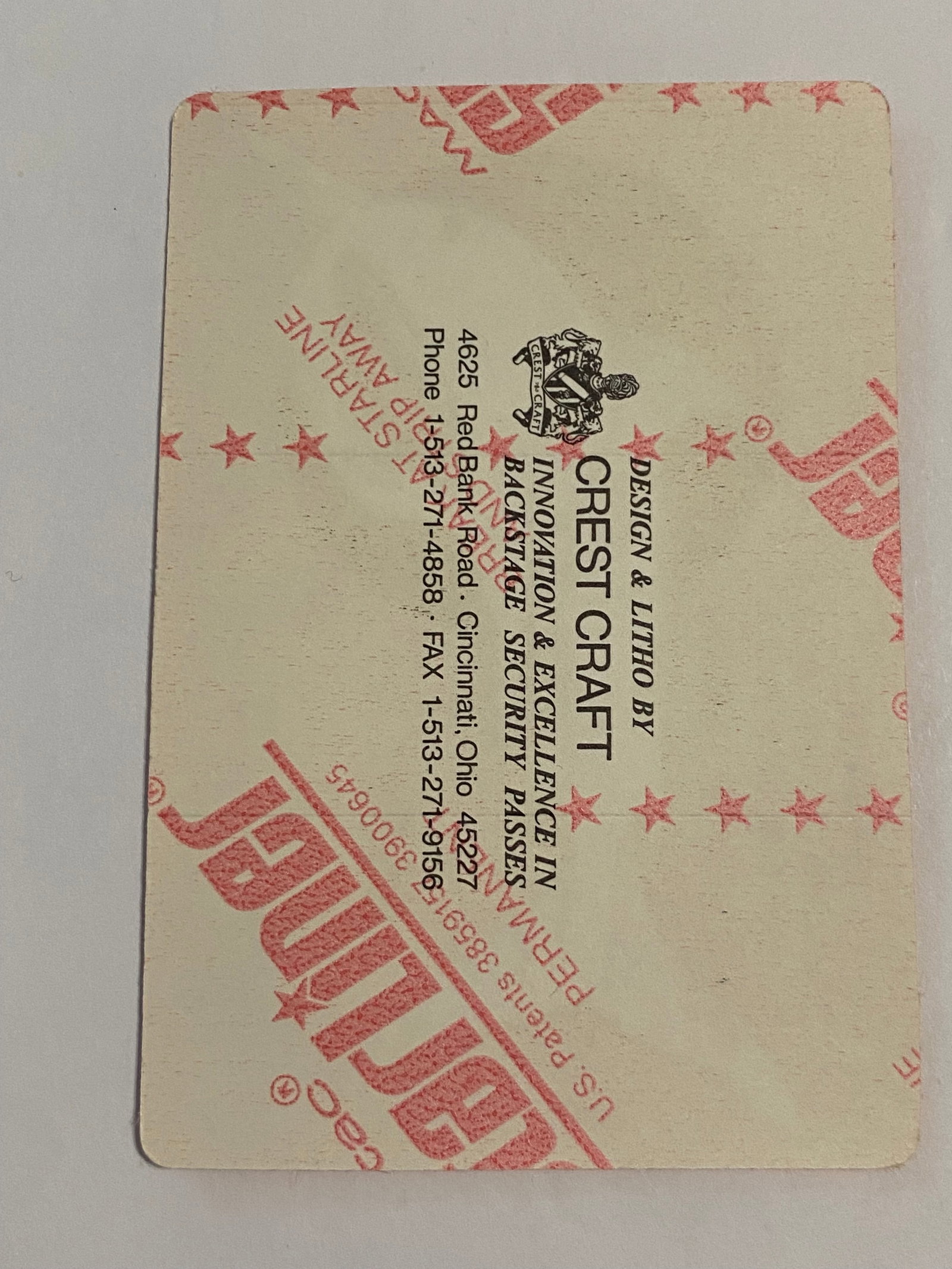 Grateful Dead 1994 Concert Backstage Pass - 2