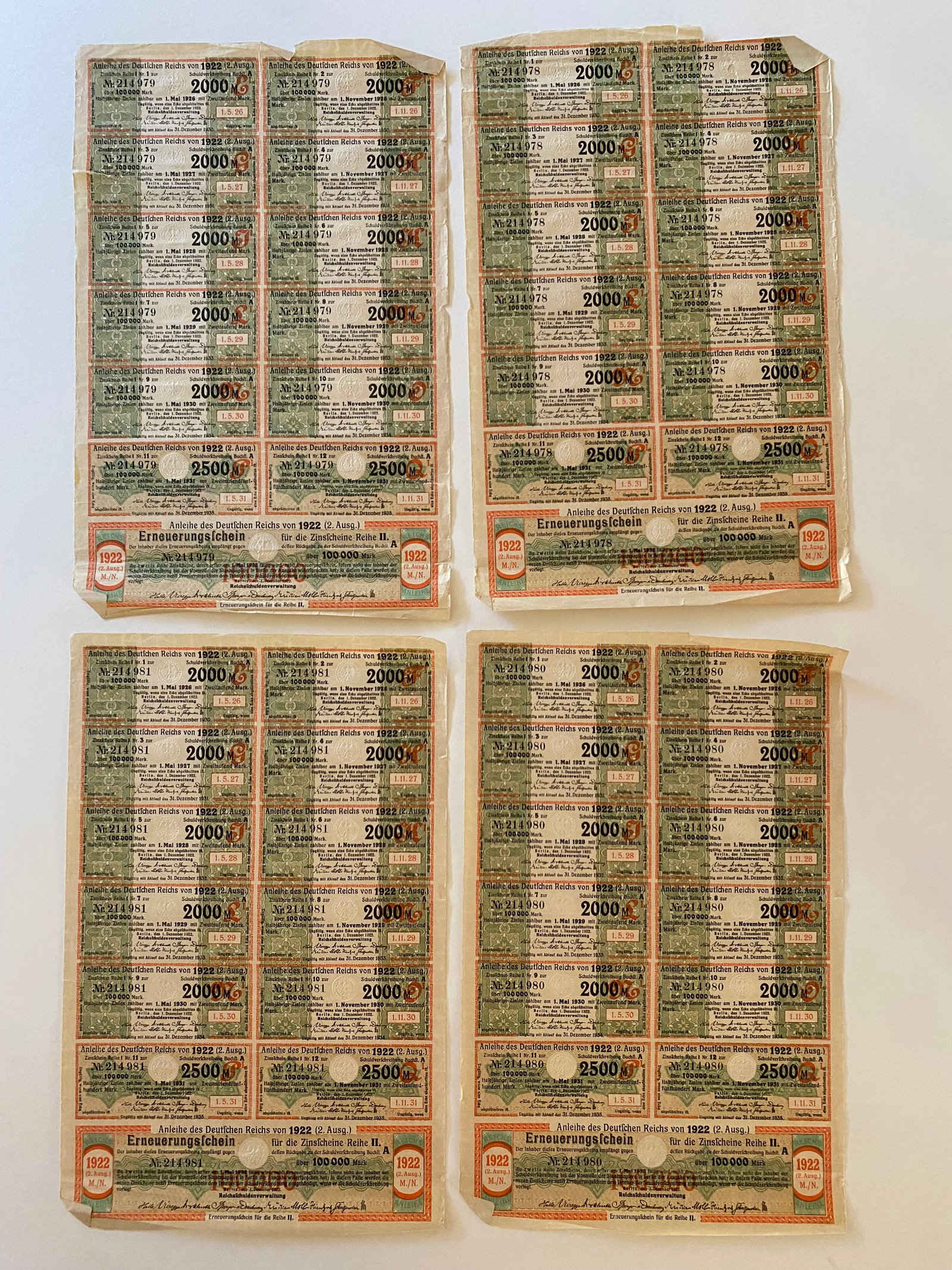 Germany 1923 Bank Note Lot - 4