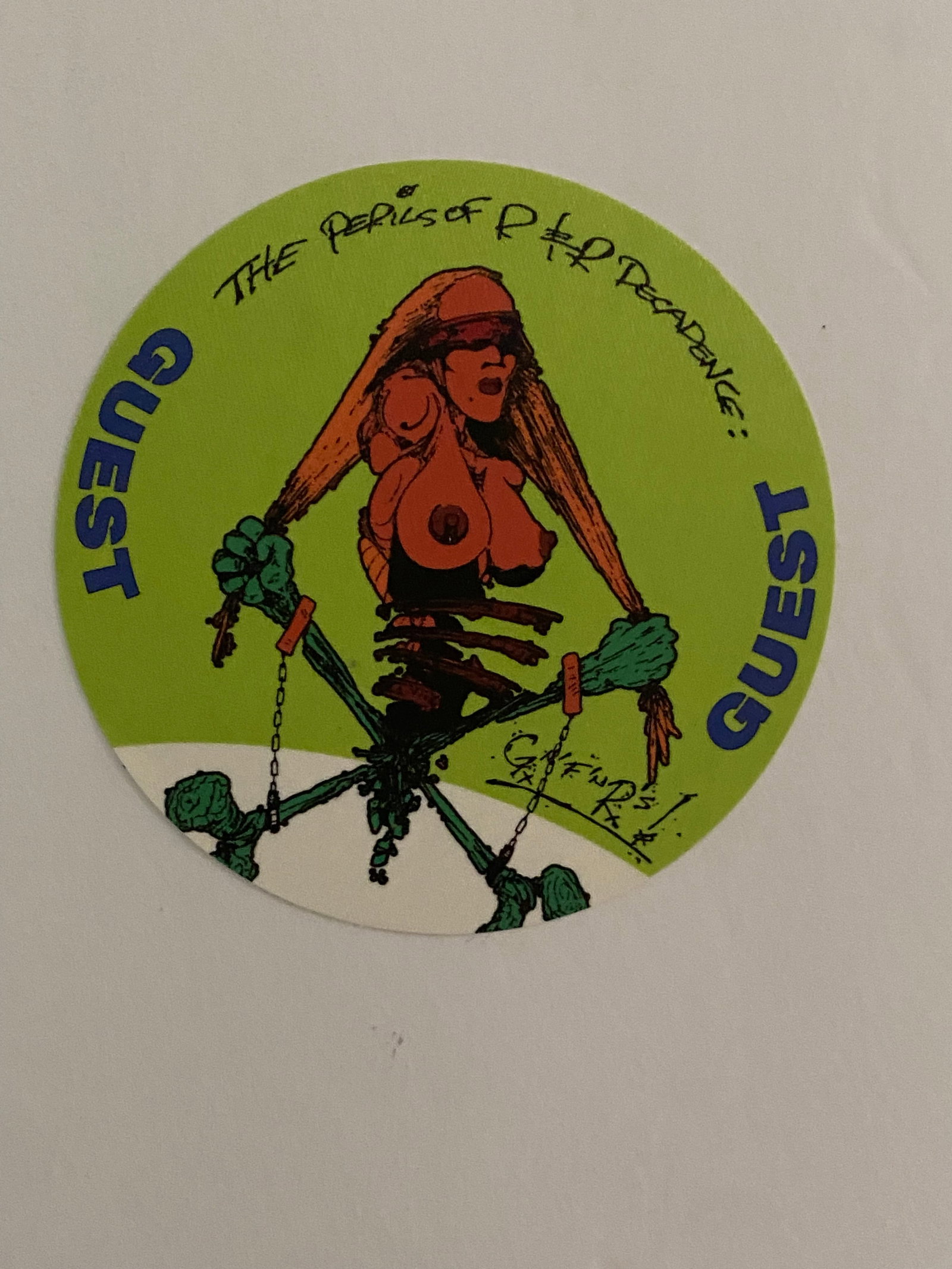 Guns N' Roses 1991 Concert Backstage Pass: See pics