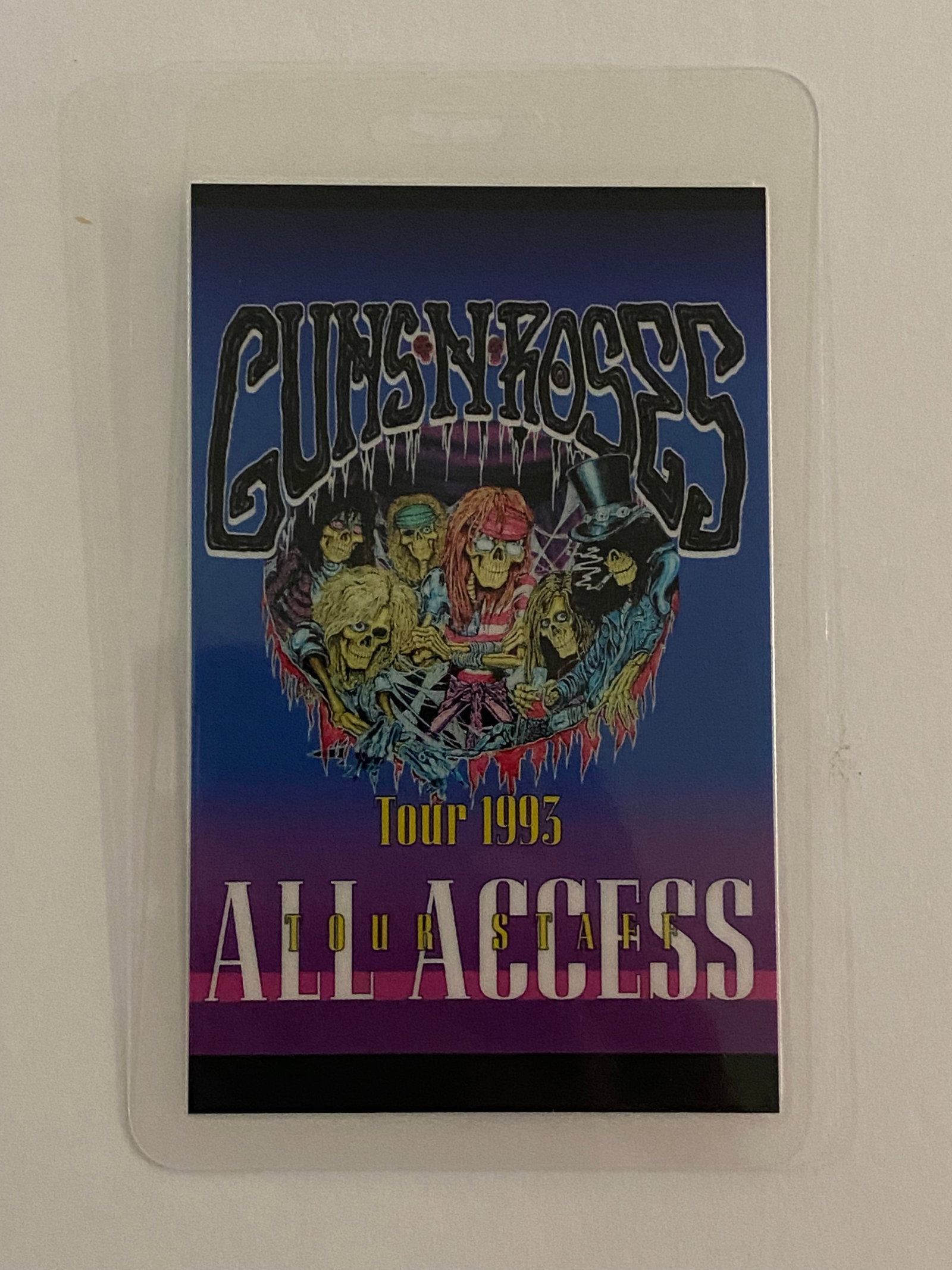 Guns N' Roses 1995 Tour Staff Backstage Pass: See pics