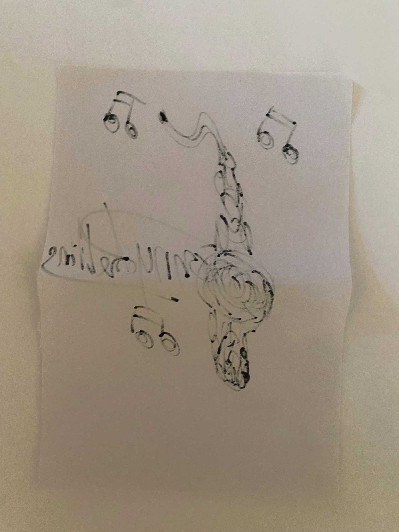 Sonny Rollins Autographed Drawing - 2