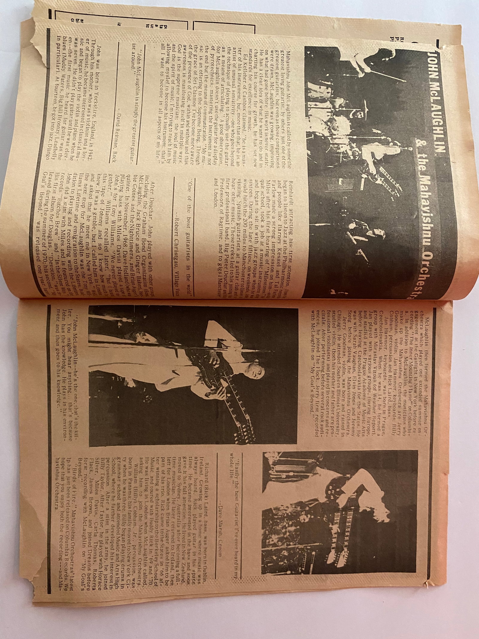 Capitol Theatre 1973 Mahavishnu Orchestra Concert Program - 2