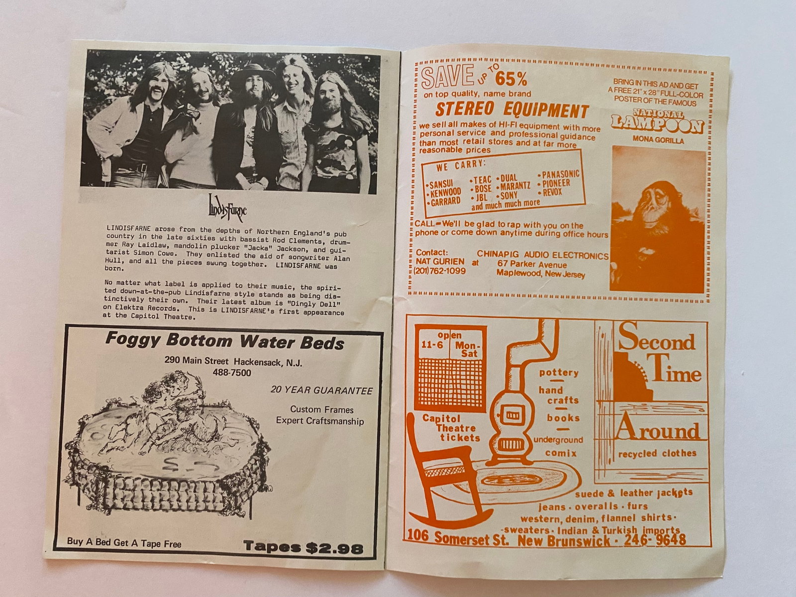 Frank Zappa 1972 Capitol Theatre Concert Program - 3