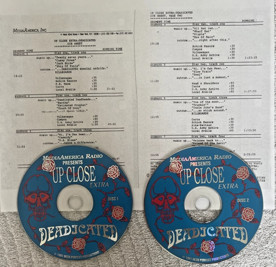 Grateful Dead Up Close Radio Broadcast CDs (1 of 1)