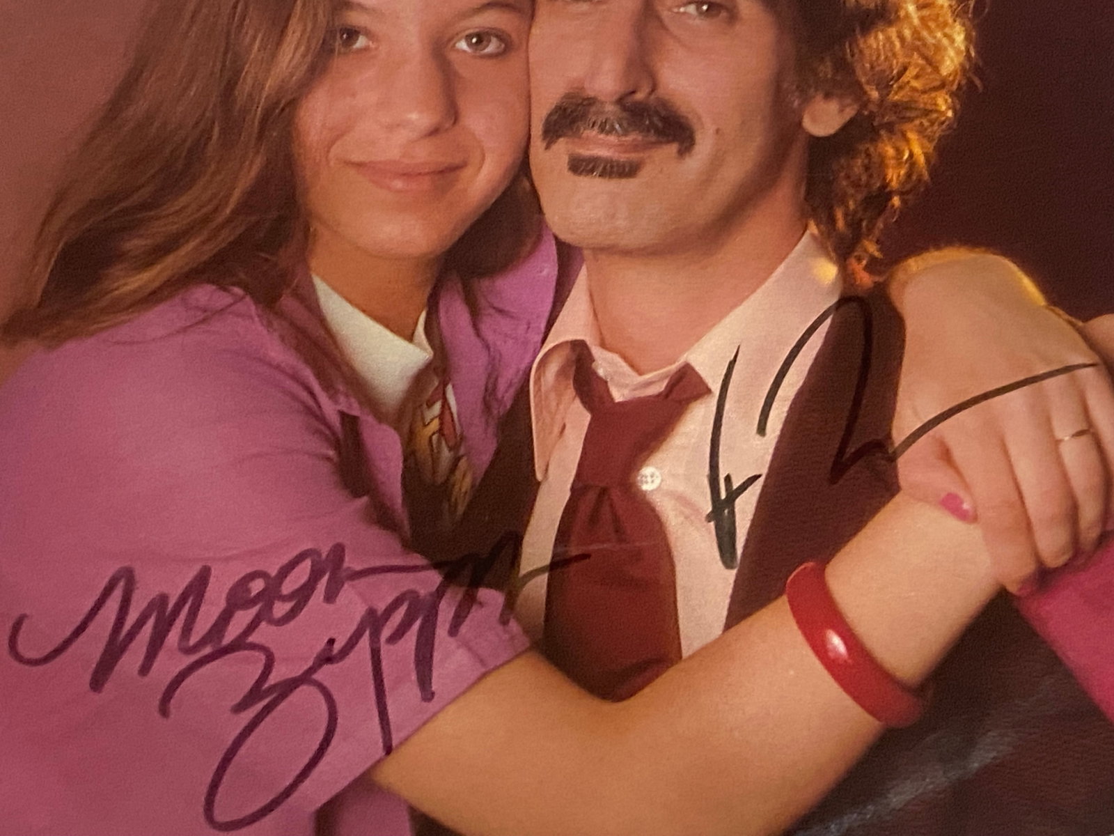 Frank Zappa Moon Zappa Autographed Record - 2