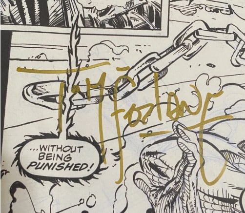 Todd McFarlane Sigend Spiderman Comic Print - 2