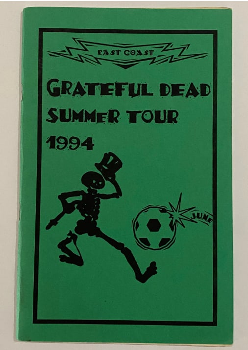 Grateful Dead 1994 Summer Tour Itinerary Book (1 of 1)