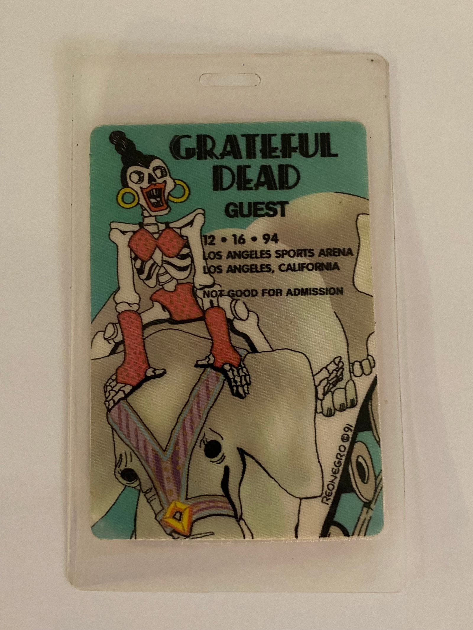 Grateful Dead 1994 Concert Backstage Pass: See pics
