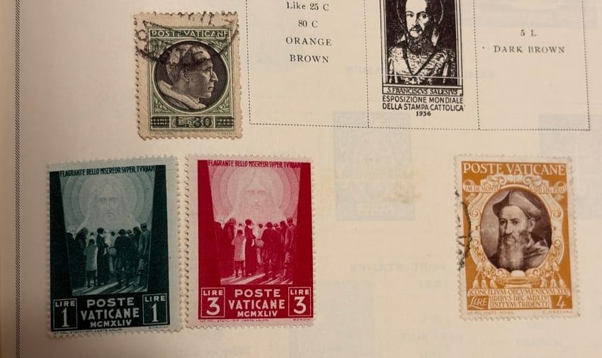 1936-1946 Vatican City Religious Commemorative Four-Stamp Group (1 of 3)