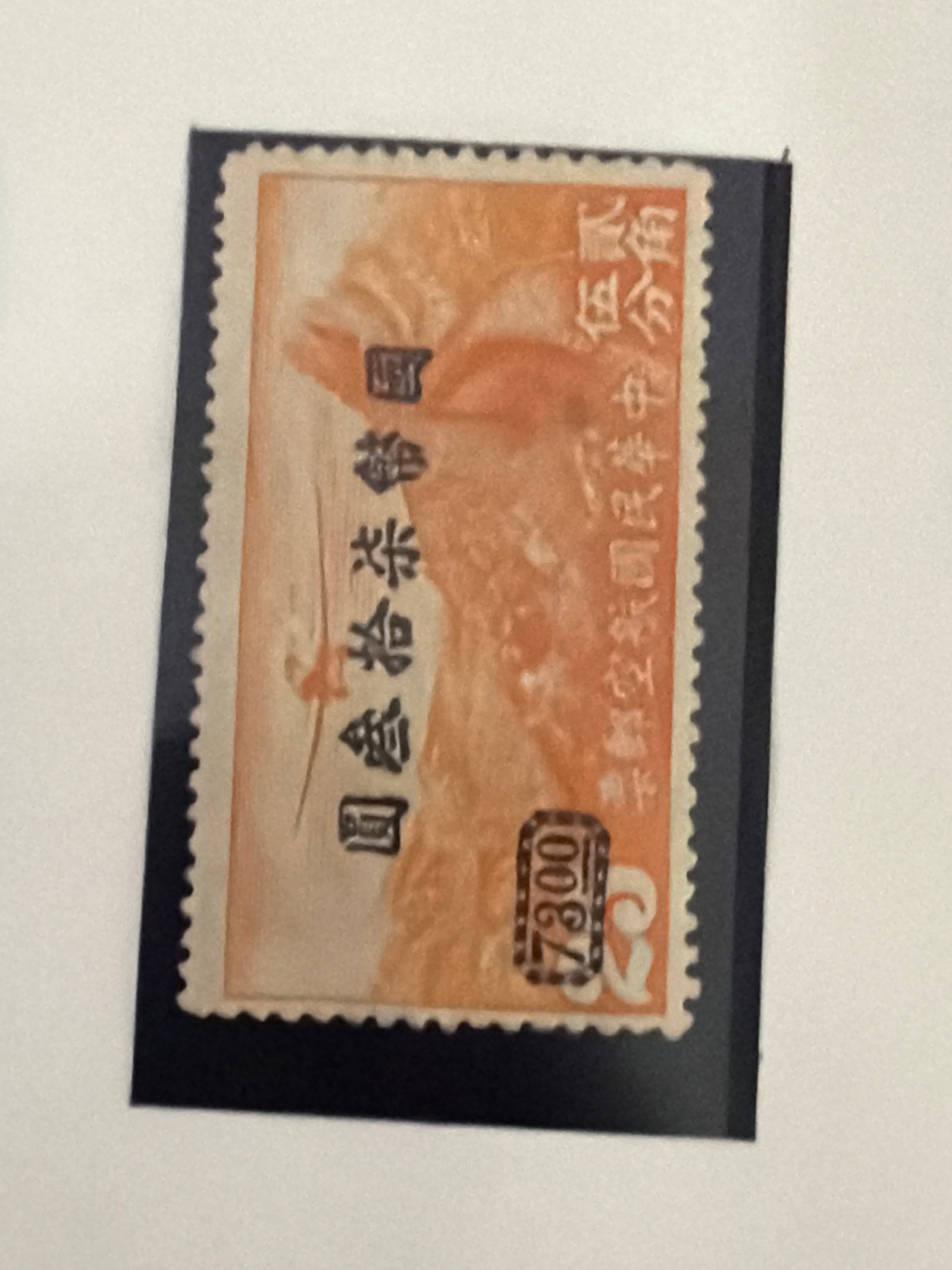 1946 China Pre PRC Airmail Stamp: 1946 Republic of China pre-PRC airmail postage stamp. Postwar Chinese aviation postal issue with period design and denomination. Offered as shown.