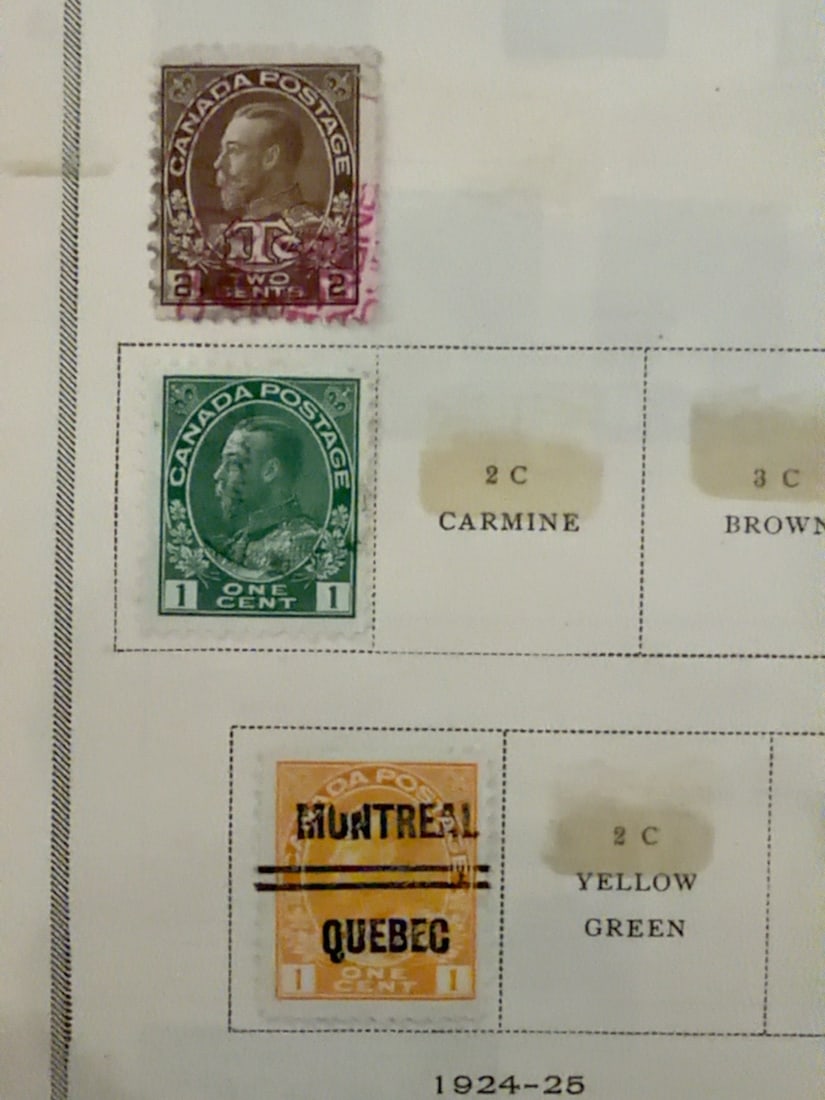 Canada King George V Admiral & Montreal Precanceled Stamp Group (1 of 1)