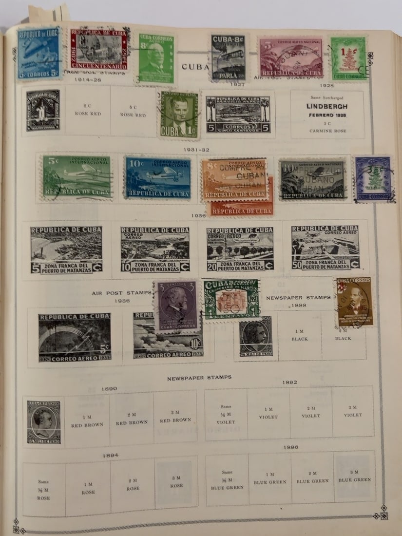 Cuba 1914-1936 Airmail & Newspaper Stamp Collection Page (1 of 1)
