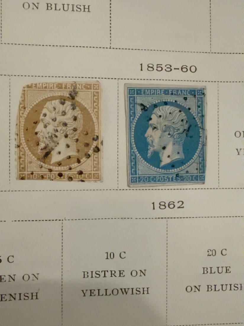 France 1876-1900 Peace and Commerce Stamp Collection Page (1 of 1)