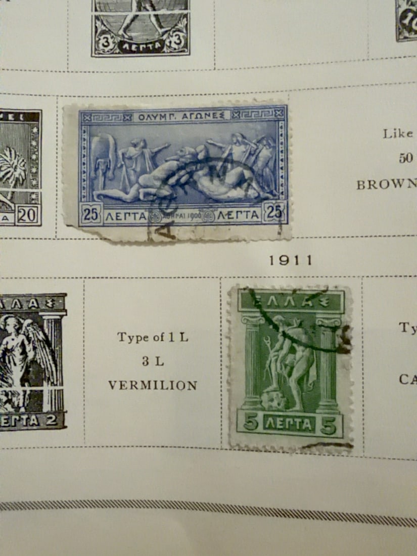 Greece 1906 Olympic Games & 1911 Stamps (1 of 1)