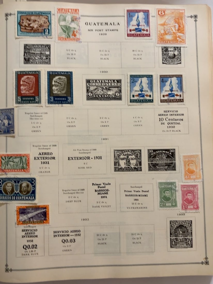 Guatemala 1929?1935 Airmail Stamp Collection (1 of 1)