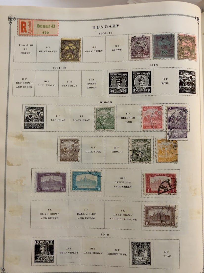 Hungary 1901?1918 Early 20th Century Stamp Collection (1 of 1)