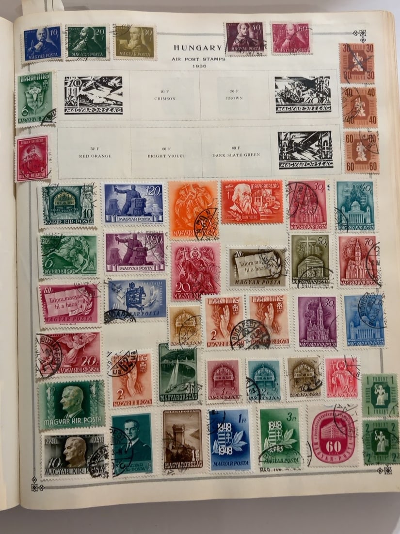 Hungary 1930s-1940s Airmail & Commemorative Stamps (1 of 1)
