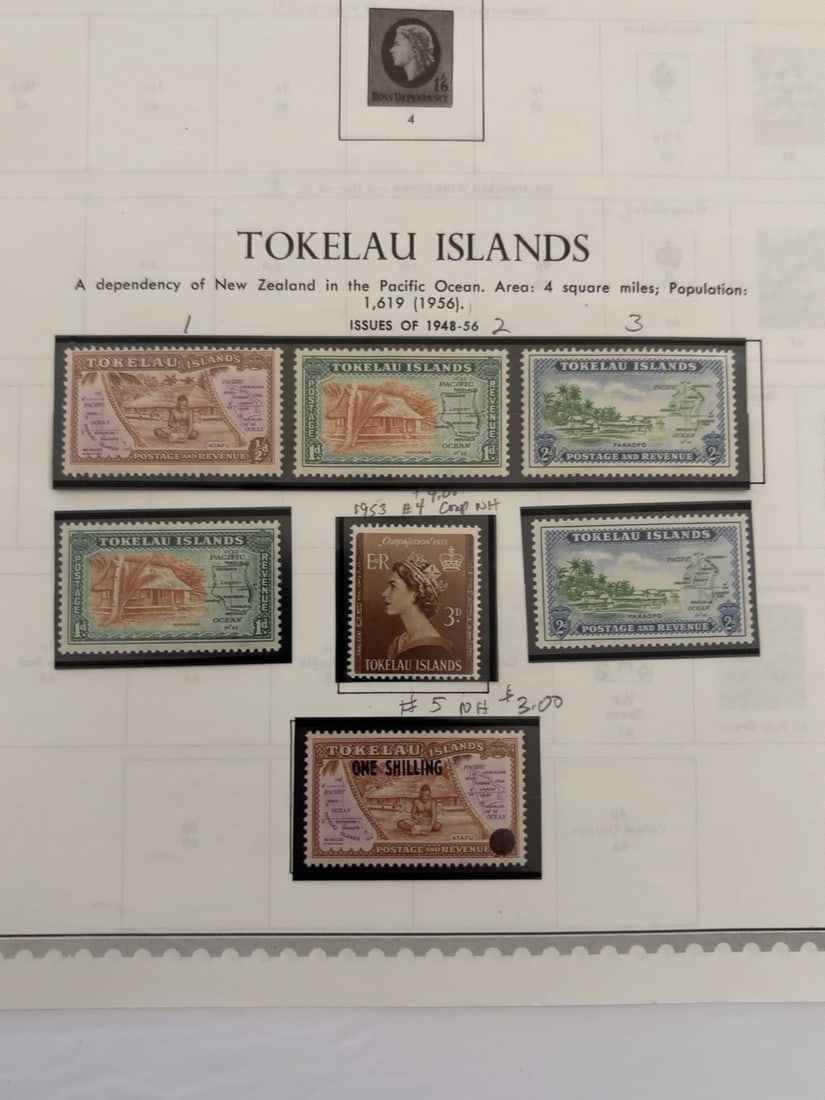 1948-1956 Tokelau Islands Stamp Group (1 of 1)