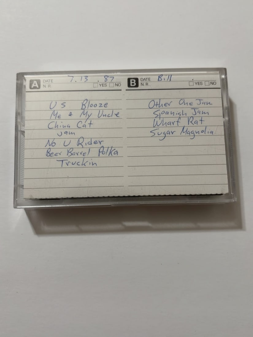 1987 Grateful Dead Live Concert Cassette Vintage Deadhead Recording (1 of 2)
