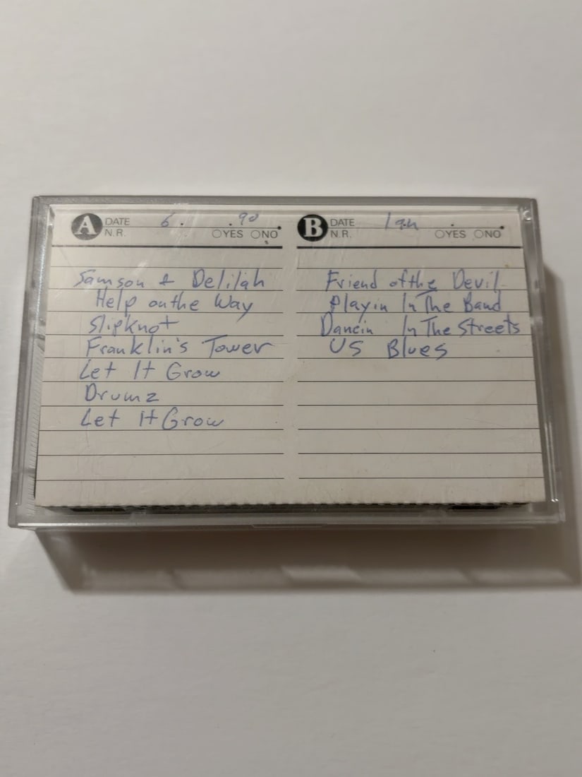 1975 Grateful Dead Lindley Meadows Concert Cassette September 28 (1 of 2)