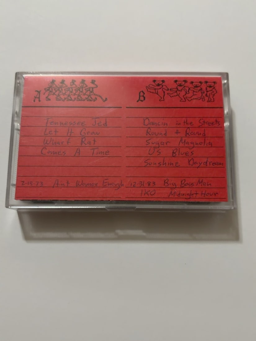 1976 Grateful Dead Tower Theatre Concert Cassette June 23: 1976 Grateful Dead Tower Theatre Concert Cassette June 23. Vintage collector-made Grateful Dead live recording cassette from a longtime Deadhead tape collection. Includes the cassette, case and/or han