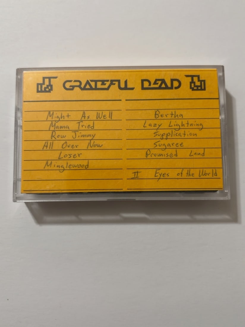 1976 Grateful Dead Shrine Auditorium Live Cassette October 15 Set I Track List: 1976 Grateful Dead Shrine Auditorium Live Cassette October 15 Set I Track List. Vintage collector-made Grateful Dead live recording cassette from a longtime Deadhead tape collection. Includes the cass