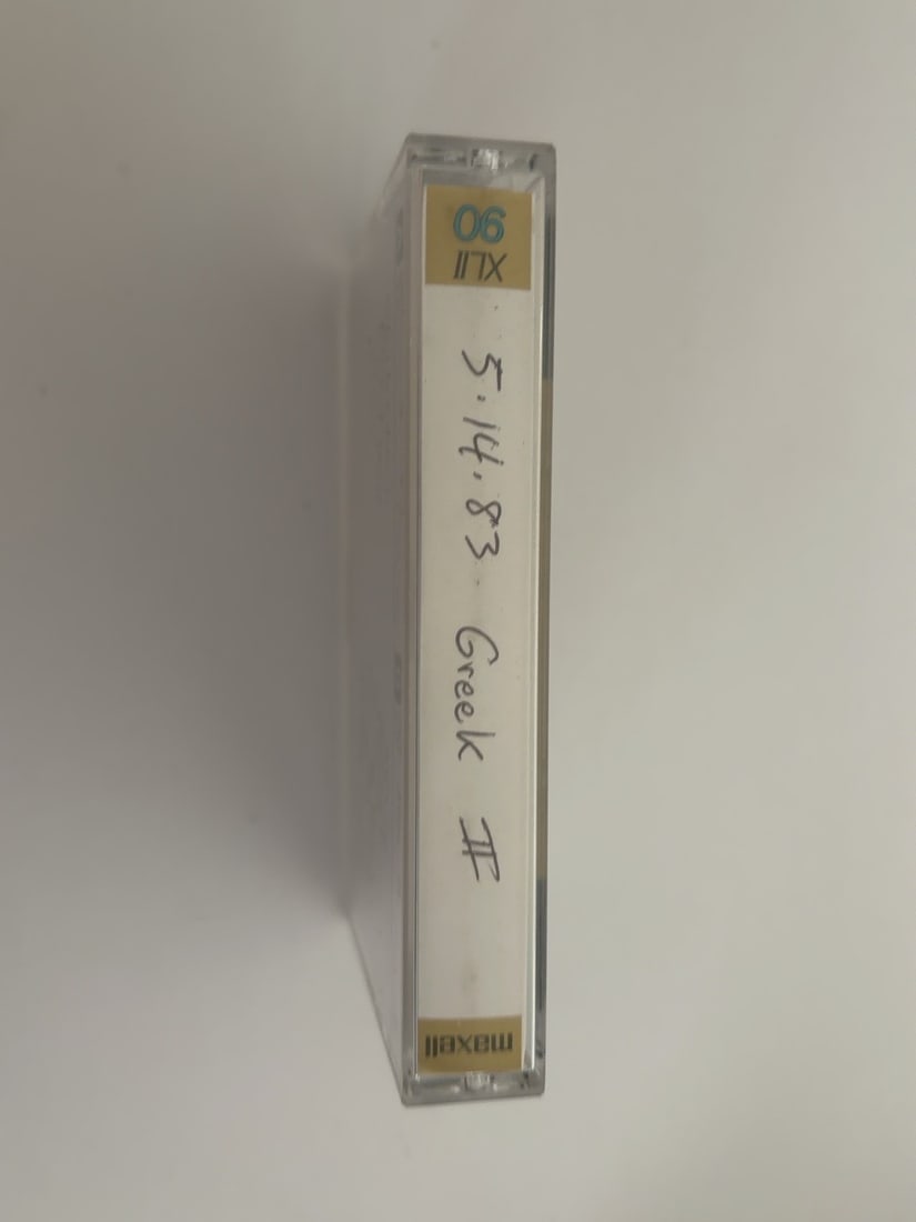 1983 Grateful Dead Greek Theatre Live Cassette May 14 Set II: 1983 Grateful Dead Greek Theatre Live Cassette May 14 Set II. Vintage collector-made Grateful Dead live recording cassette from a longtime Deadhead tape collection. Includes the cassette, case and/or 