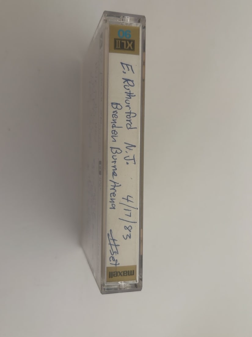 1983 Grateful Dead East Rutherford NJ Live Cassette April 17: 1983 Grateful Dead East Rutherford NJ Live Cassette April 17. Vintage collector-made Grateful Dead live recording cassette from a longtime Deadhead tape collection. Includes the cassette, case and/or 