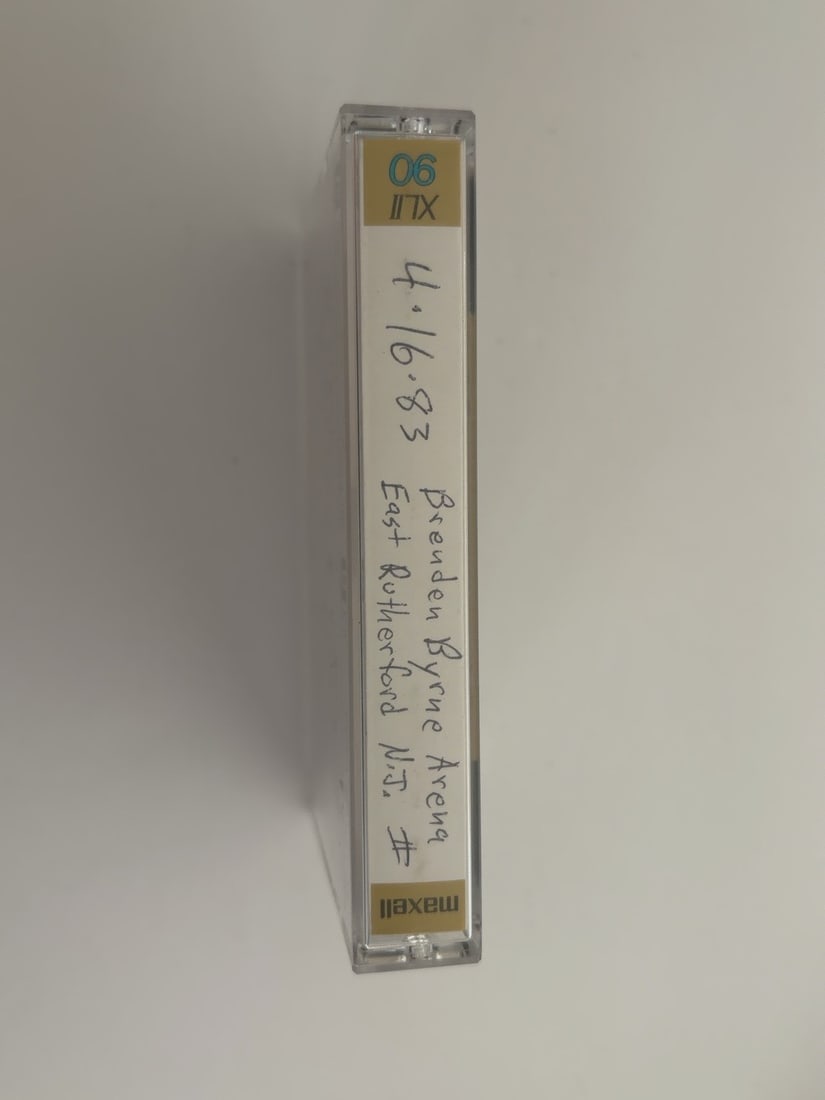 1983 Grateful Dead Brendan Byrne Arena Live Cassette April 16: 1983 Grateful Dead Brendan Byrne Arena Live Cassette April 16. Vintage collector-made Grateful Dead live recording cassette from a longtime Deadhead tape collection. Includes the cassette, case and/or