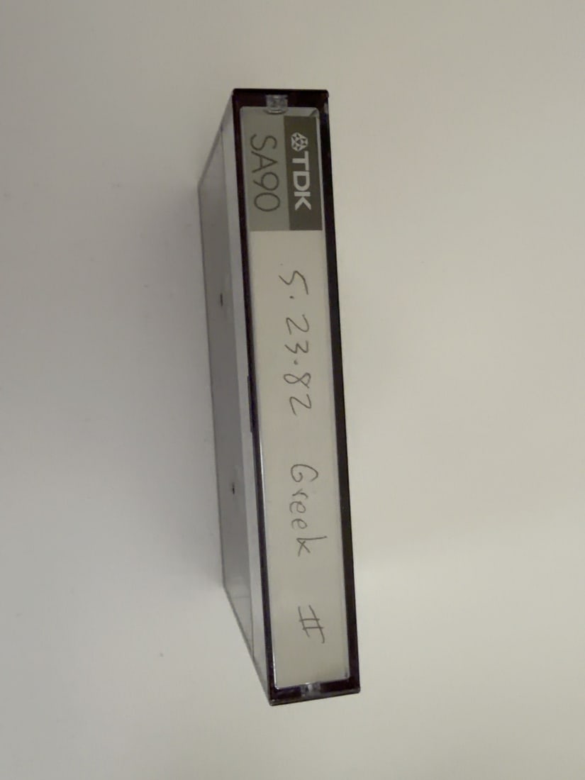 1982 Grateful Dead Greek Theatre Live Cassette May 23 Set II: 1982 Grateful Dead Greek Theatre Live Cassette May 23 Set II. Vintage collector-made Grateful Dead live recording cassette from a longtime Deadhead tape collection. Includes the cassette, case and/or 