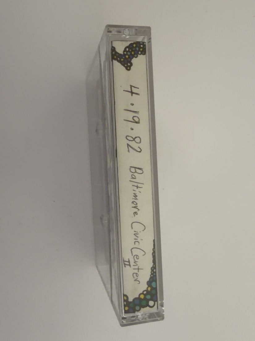 1982 Grateful Dead Baltimore Civic Center Live Cassette April 19 Set II: 1982 Grateful Dead Baltimore Civic Center Live Cassette April 19 Set II. Vintage collector-made Grateful Dead live recording cassette from a longtime Deadhead tape collection. Includes the cassette, c