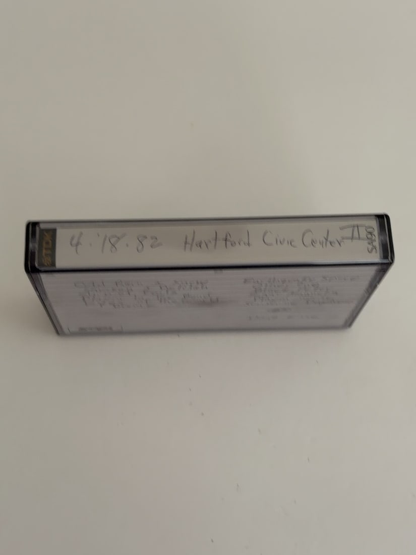 1982 Grateful Dead Hartford Civic Center Live Cassette April 18 Set II: 1982 Grateful Dead Hartford Civic Center Live Cassette April 18 Set II. Vintage collector-made Grateful Dead live recording cassette from a longtime Deadhead tape collection. Includes the cassette, ca