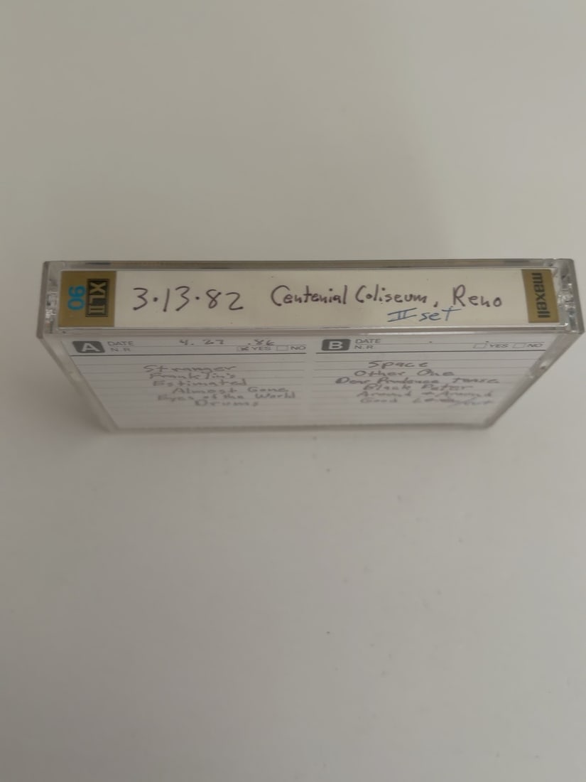1982 Grateful Dead Centennial Coliseum Reno Live Cassette March 13 (1 of 2)