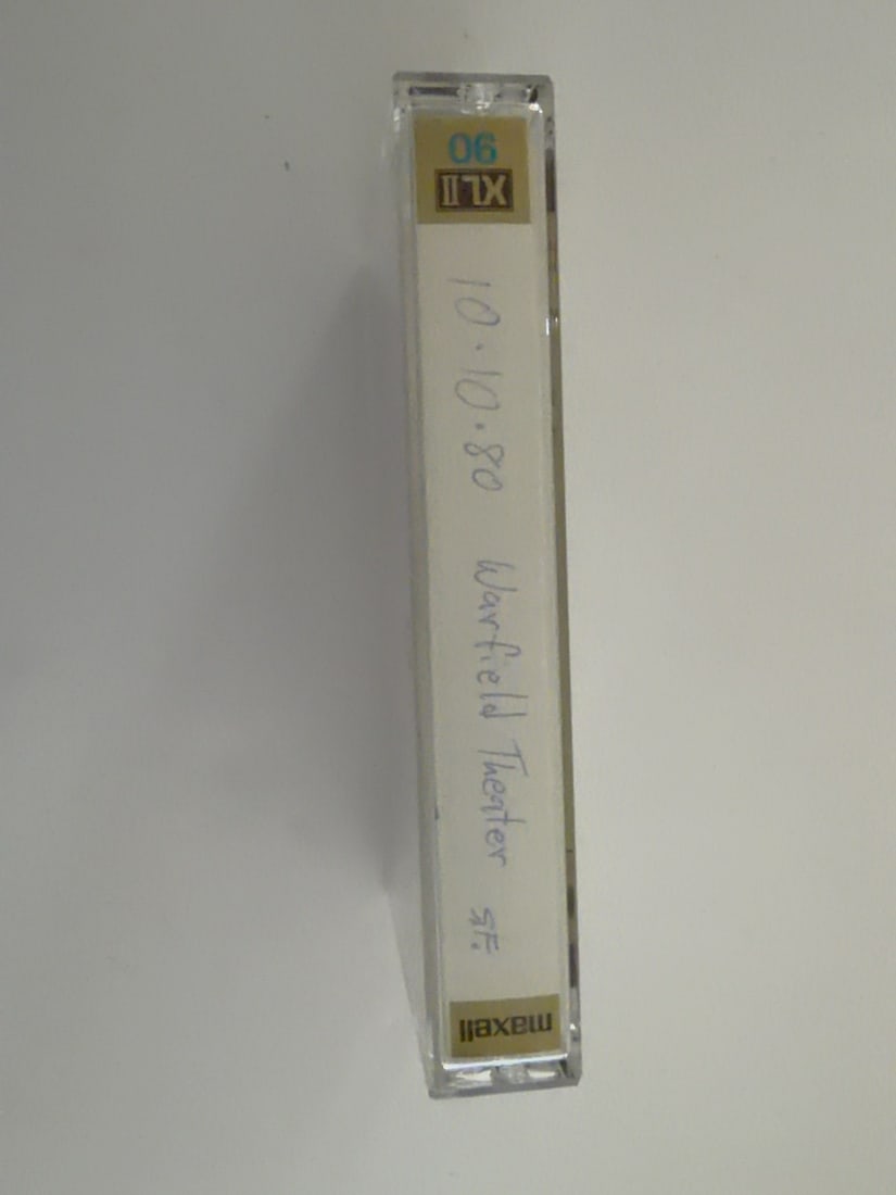 1980 Grateful Dead Warfield Theatre Live Cassette October 10 (1 of 2)
