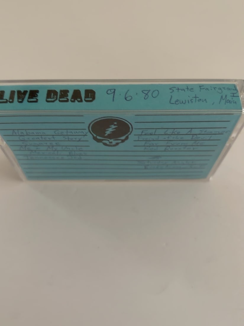 1980 Grateful Dead State Fairgrounds Lewiston Maine Live Cassette September 6 (1 of 2)