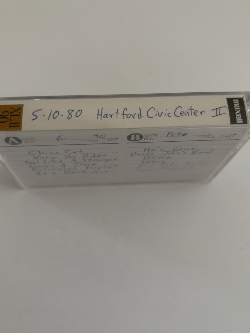 1980 Grateful Dead Hartford Civic Center Live Cassette May 10 Set II (1 of 2)