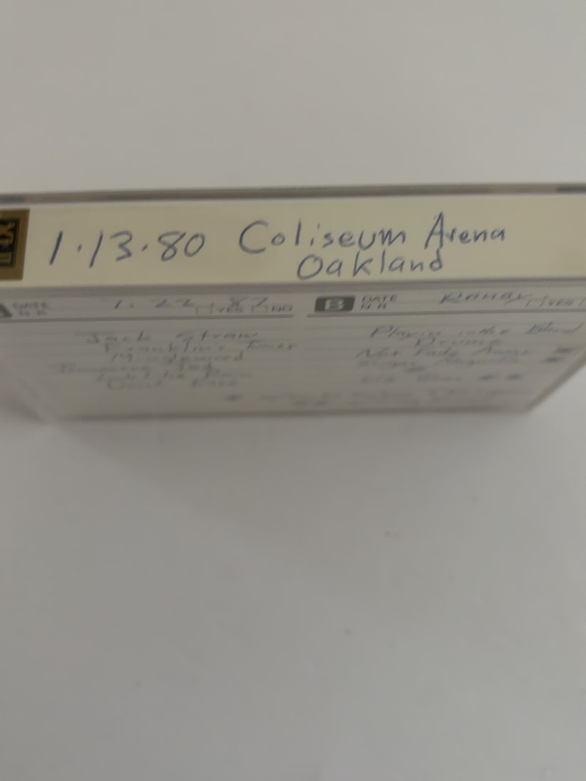 1980 Grateful Dead Oakland Coliseum Arena Live Cassette January 13 (1 of 2)