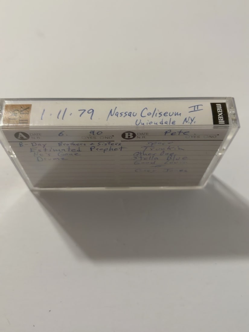1979 Grateful Dead Nassau Coliseum Uniondale NY Live Cassette January 11 Set II (1 of 2)