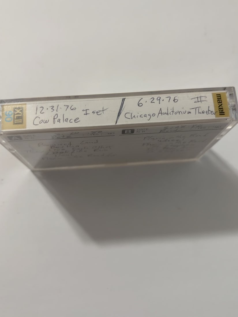 1976 Grateful Dead Cow Palace & Chicago Auditorium Live Cassette (1 of 2)