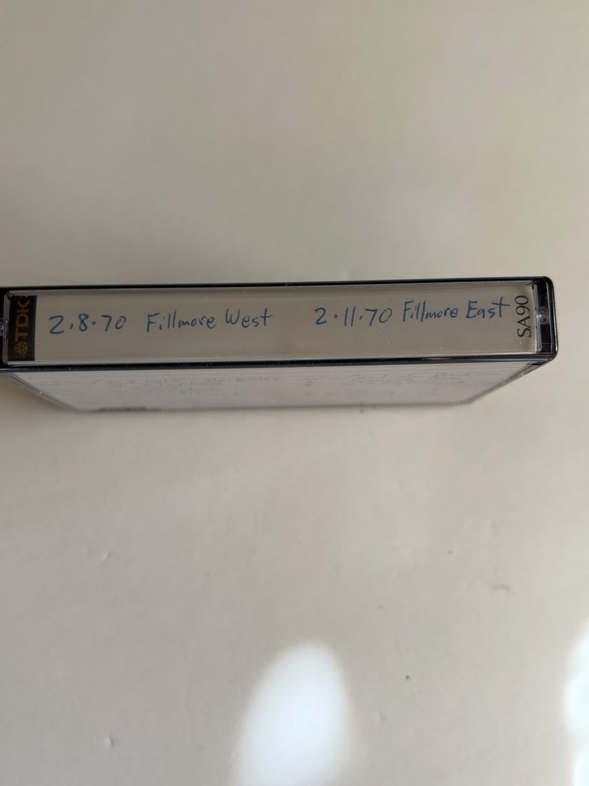 1970 Grateful Dead Fillmore West Live Cassette February 8 & 11 (1 of 2)
