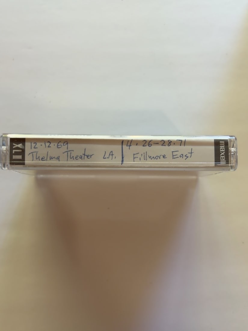 1970 Grateful Dead Thelma Theater Los Angeles & Fillmore East Live Cassette (1 of 2)