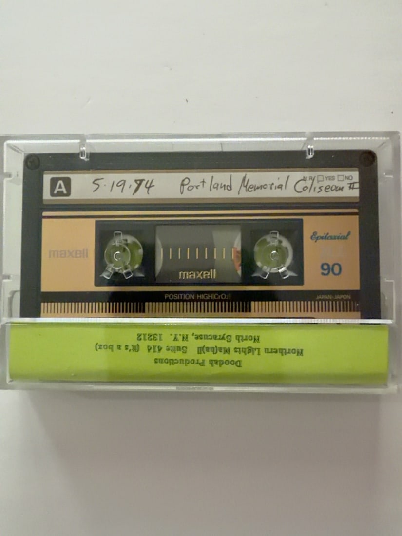 1974 Grateful Dead Portland Memorial Coliseum Live Cassette May 19 (1 of 2)