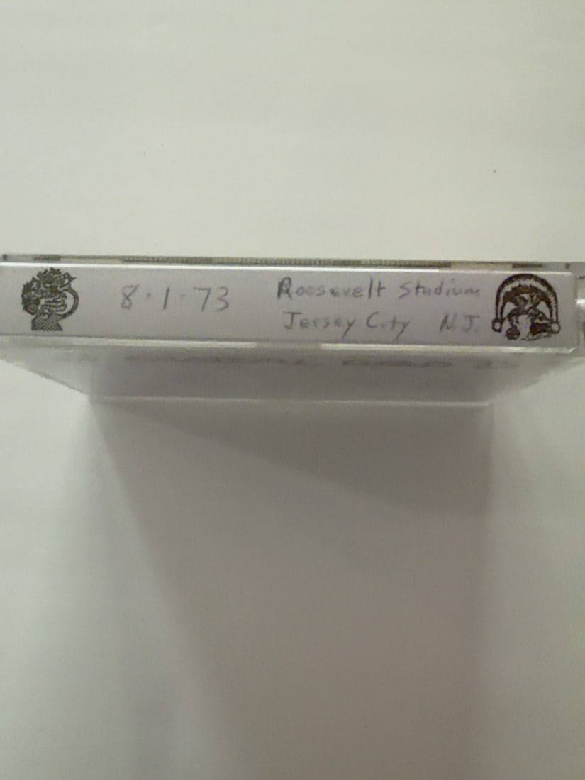 1973 Grateful Dead Roosevelt Stadium Jersey City NJ Live Cassette August 1: 1973 Grateful Dead Roosevelt Stadium Jersey City NJ Live Cassette August 1. Vintage collector-made Grateful Dead live recording cassette from a longtime Deadhead tape collection. Includes the cassette