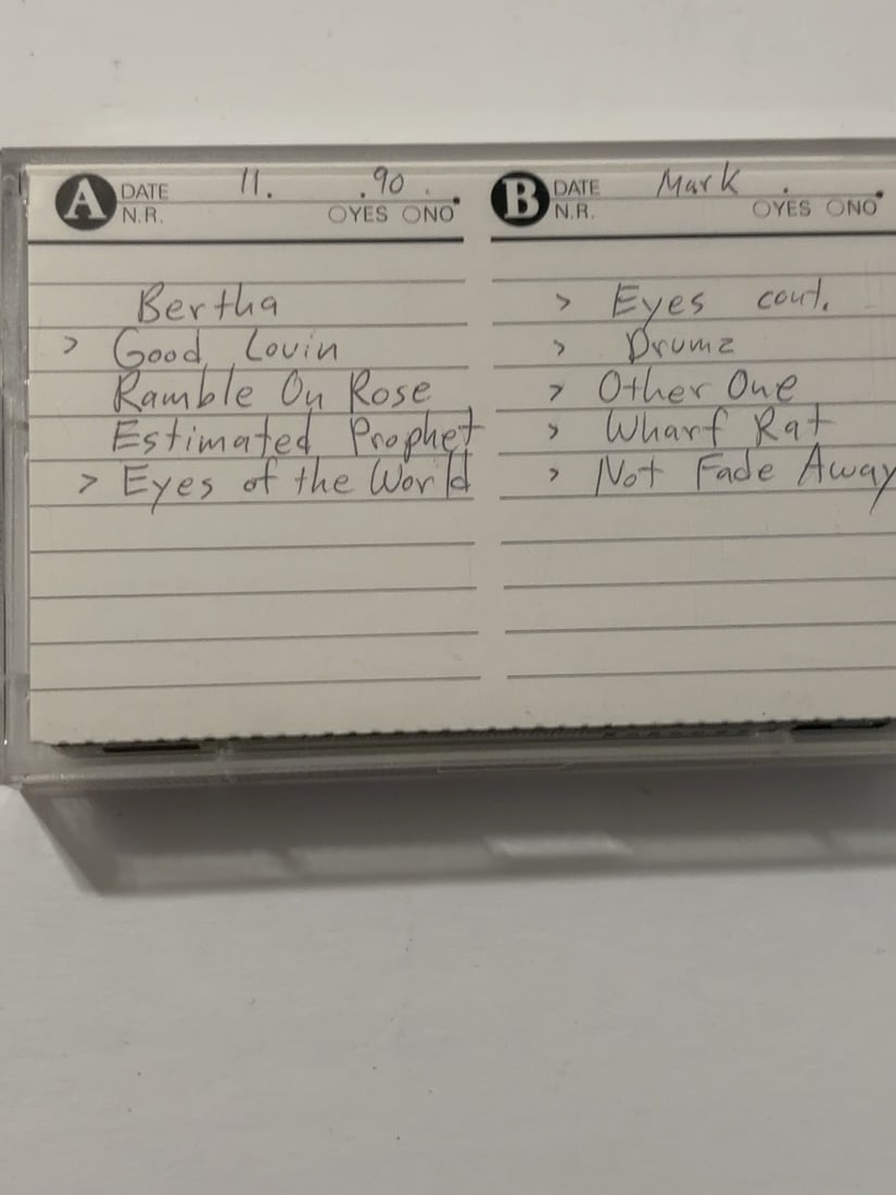 1972 Grateful Dead Concertgebouw Amsterdam Netherlands Live Cassette May 10 (1 of 2)