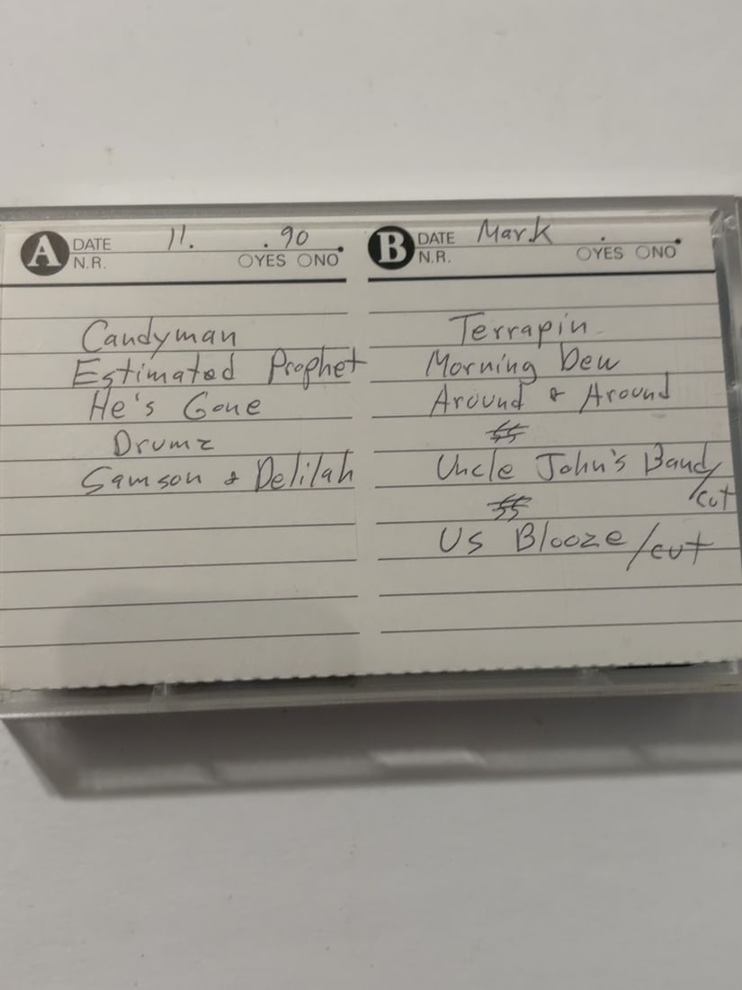 1972 Grateful Dead Bickershaw Festival England Live Cassette May 7: 1972 Grateful Dead Bickershaw Festival England Live Cassette May 7. Vintage collector-made Grateful Dead live recording cassette from a longtime Deadhead tape collection. Includes the cassette, case a