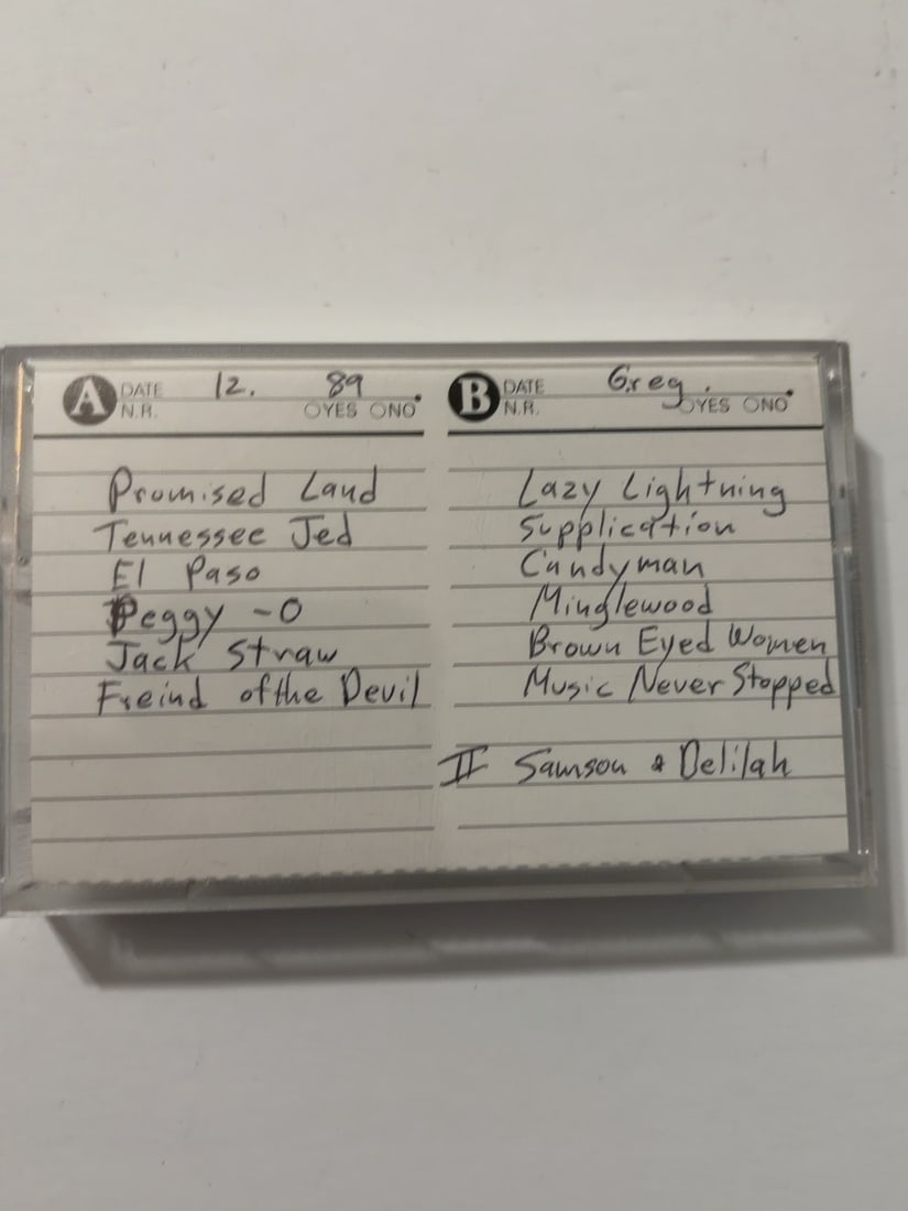 1972 Grateful Dead Olympia Theatre Paris France Live Cassette May 3 (1 of 2)